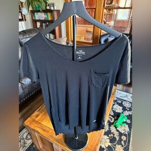 Hollister Must-Have Collection Easy Tee Black Women’s Size M